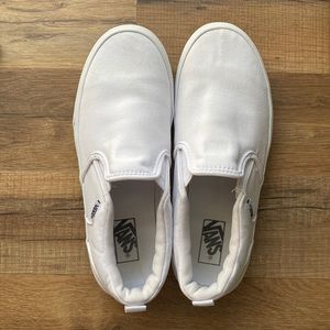White Slip-on VANS